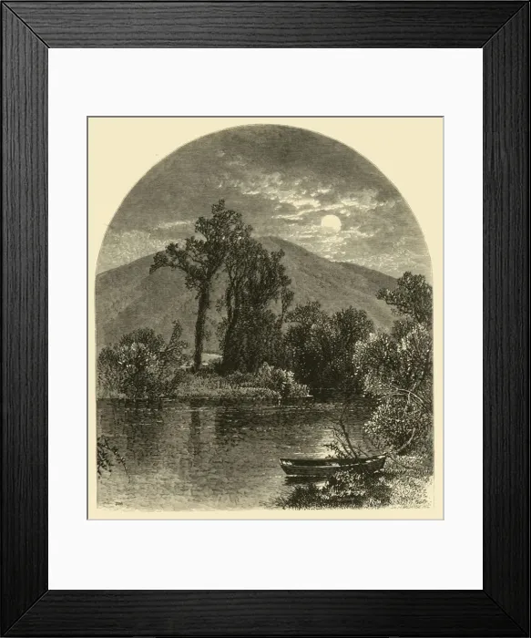 Framed Print : Hoosac River, North Adams, 1874. Creator: W. H. Morse Framed Print : Hoosac River, North Adams, 1874. Creator: W. H. Morse