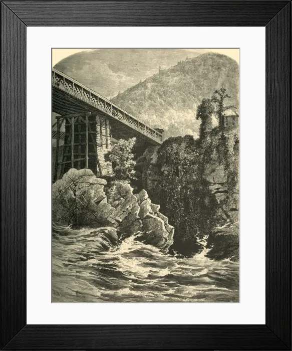 Framed Print : The West Branch of Bellows Falls, 1874. Creator: James L. Langridge Framed Print : The West Branch of Bellows Falls, 1874. Creator: James L. Langridge