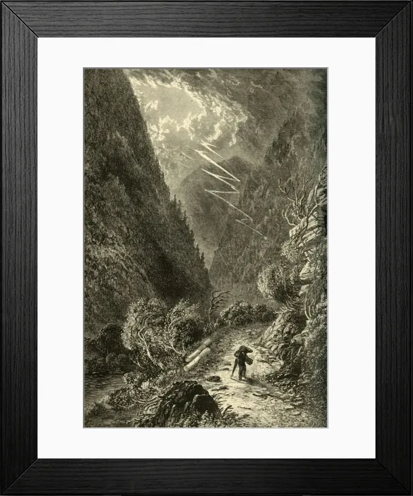 Framed Print : Sinking Run, Above Tyrone, 1874. Creator: Frederick William Quartley Framed Print : Sinking Run, Above Tyrone, 1874. Creator: Frederick William Quartley
