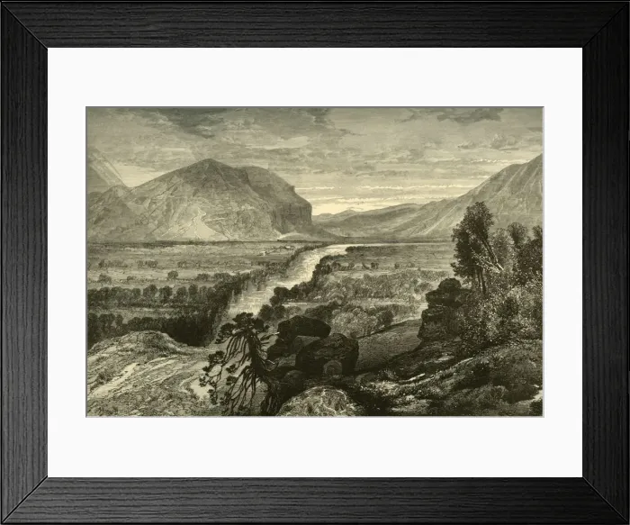 Framed Print : Weber River - Entrance to Echo Canon, 1874. Creator: John Filmer Framed Print : Weber River - Entrance to Echo Canon, 1874. Creator: John Filmer