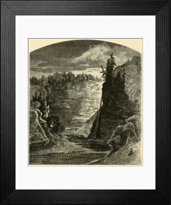 Framed Print : High Banks, Portage, 1874. Creator: John Filmer Framed Print : High Banks, Portage, 1874. Creator: John Filmer