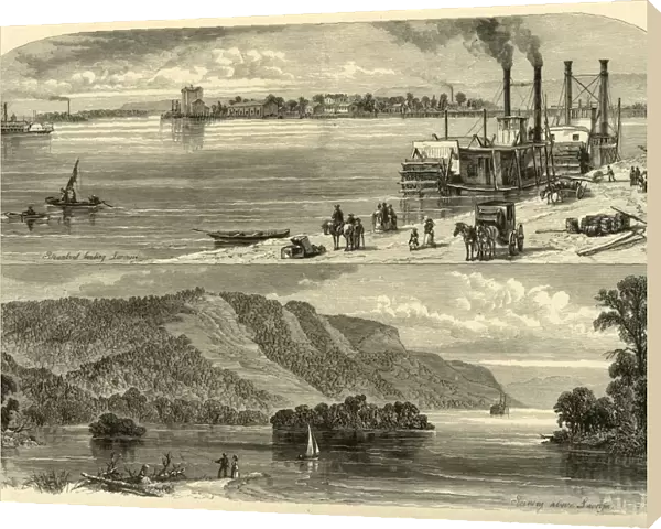 La Crosse, and Scenery Above, 1874. Creator: John J. Harley