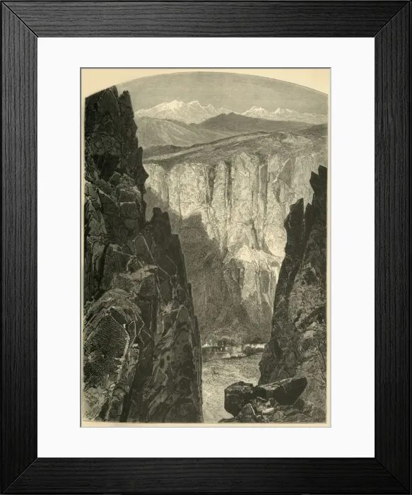 Framed Print : Palisade Canon, 1874. Creator: W. H. Morse Framed Print : Palisade Canon, 1874. Creator: W. H. Morse