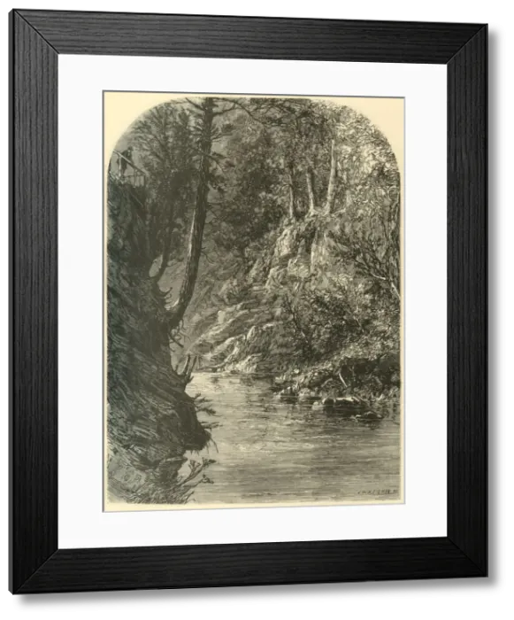 Framed Print : Wissahickon, near Paper-Mill Bridge, 1874. Creator: John Filmer Framed Print : Wissahickon, near Paper-Mill Bridge, 1874. Creator: John Filmer