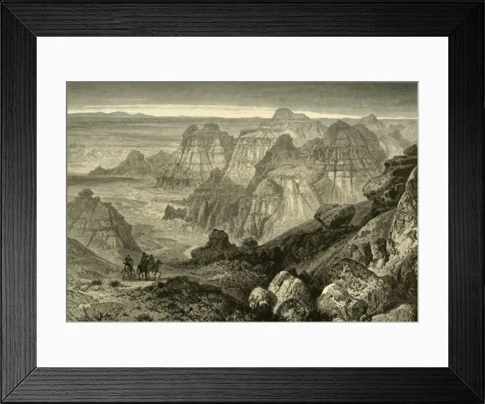 Framed Print : Terres Mauvaises, Utah, 1874. Creator: John Filmer Framed Print : Terres Mauvaises, Utah, 1874. Creator: John Filmer