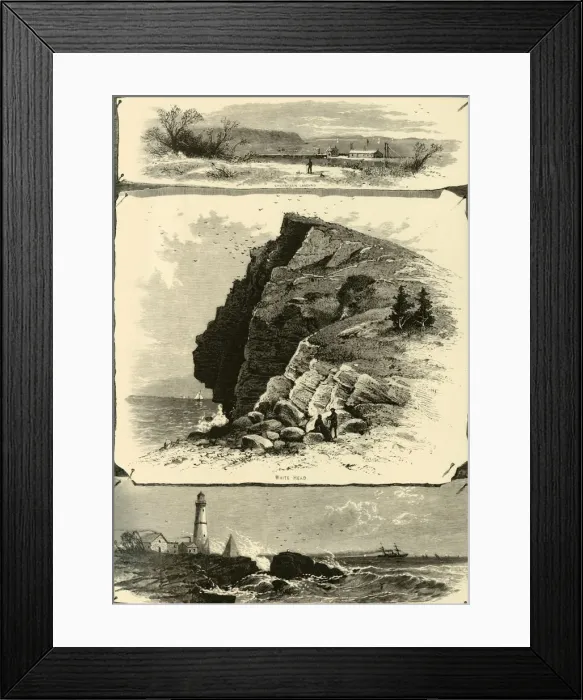 Framed Print : Portland Harbor, and Islands, 1874. Creator: Frederick William Quartley Framed Print : Portland Harbor, and Islands, 1874. Creator: Frederick William Quartley
