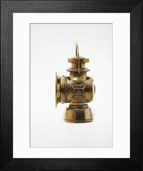 Framed Print : Lucas oil lamp from 1903 De Dion Bouton. Creator: Unknown Framed Print : Lucas oil lamp from 1903 De Dion Bouton. Creator: Unknown