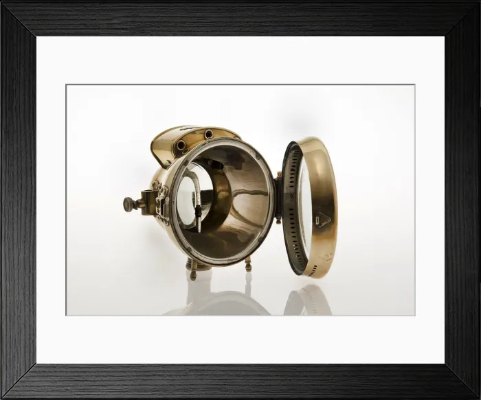 Framed Print : Acetylene gas headlamp from 1904 Daimler. Creator: Unknown Framed Print : Acetylene gas headlamp from 1904 Daimler. Creator: Unknown