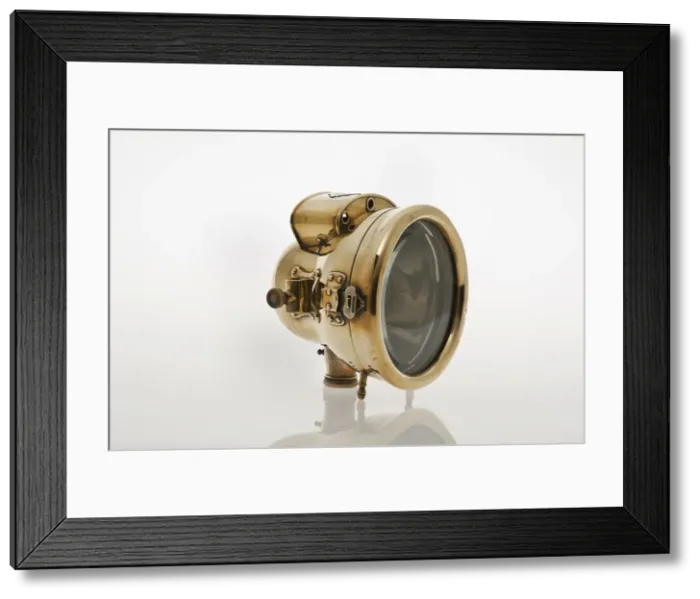 Framed Print : Acetylene gas headlamp from 1904 Daimler. Creator: Unknown Framed Print : Acetylene gas headlamp from 1904 Daimler. Creator: Unknown