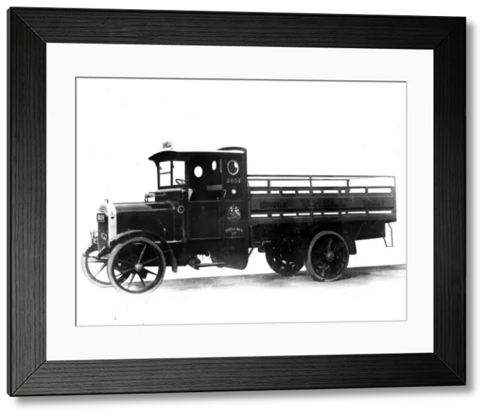 Framed Print : 1924 Thornycroft J type truck. Creator: Unknown Framed Print : 1924 Thornycroft J type truck. Creator: Unknown