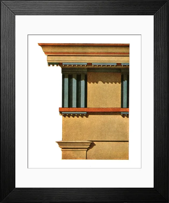 Framed Print : Entablature of the prostylos at Selinunte, Italy, (1928). Creator: Unknown Framed Print : Entablature of the prostylos at Selinunte, Italy, (1928). Creator: Unknown