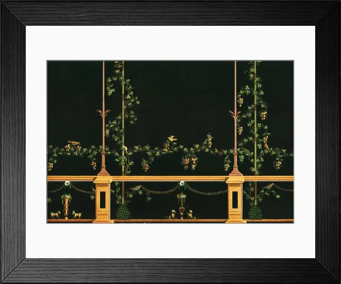Framed Print : Wall decoration, Pompeii, Italy, (1928). Creator: Unknown Framed Print : Wall decoration, Pompeii, Italy, (1928). Creator: Unknown