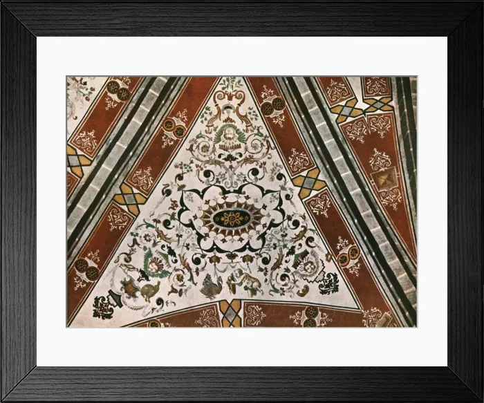Framed Print : Decoration in the Church of Saint-Martin, Lutry, Vaud, Switzerland, (1928). Creator: Unknown Framed Print : Decoration in the Church of Saint-Martin, Lutry, Vaud, Switzerland, (1928). Creator: Unknown