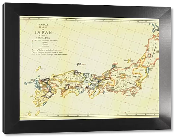 Feudal Map of Japan before Sekigahara, 1903. Creator: Unknown