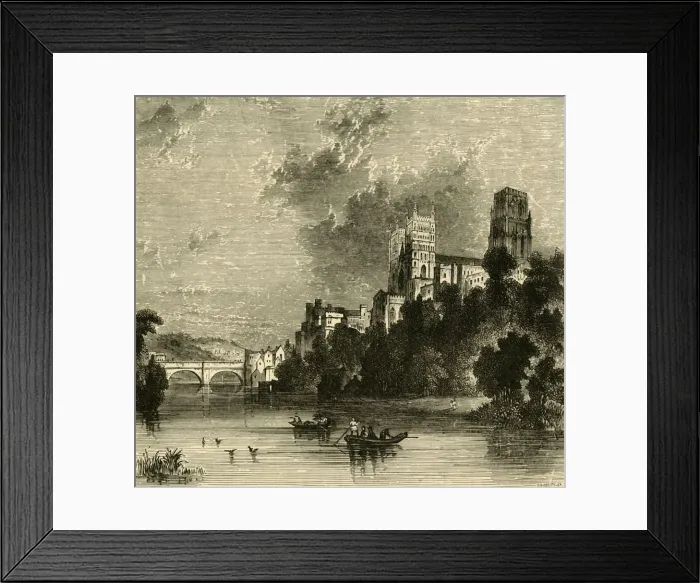 Framed Print : Durham Cathedral from the South-West, 1898. Creator: Unknown Framed Print : Durham Cathedral from the South-West, 1898. Creator: Unknown