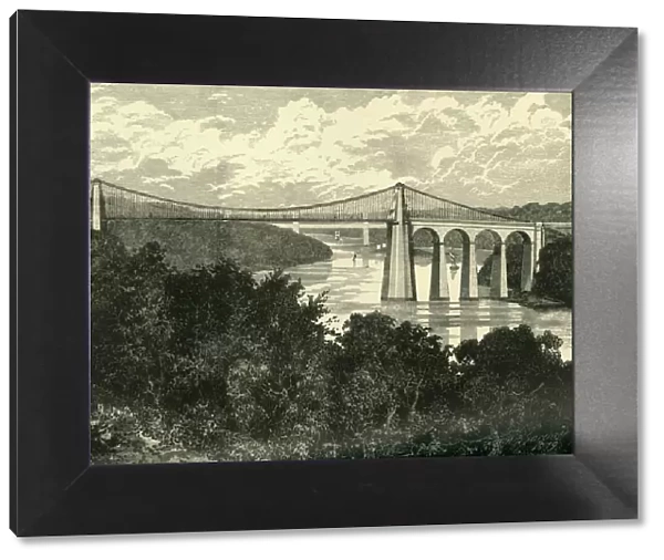 The Menai Suspension Bridge, 1898. Creator: Unknown
