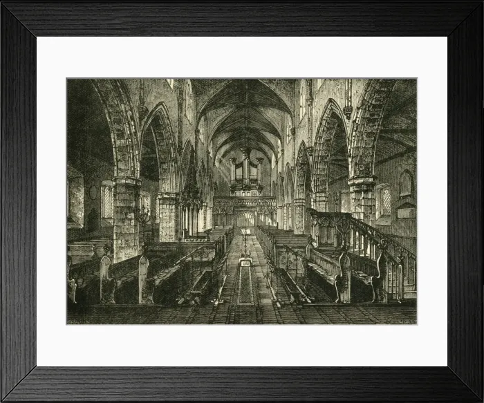 Framed Print : Interior of Londonderry Cathedral, 1898. Creator: Unknown Framed Print : Interior of Londonderry Cathedral, 1898. Creator: Unknown