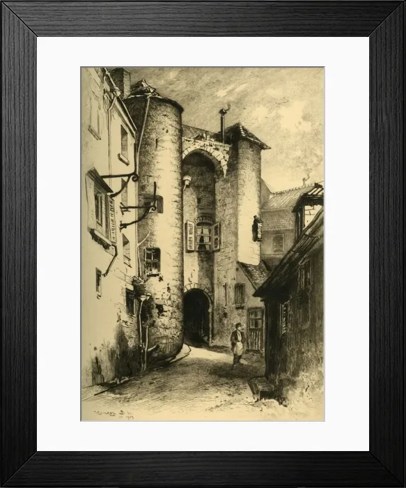 Framed Print : Le Passage Des Chenizelles A Laon (Aisne), 1903. Creator: Unknown Framed Print : Le Passage Des Chenizelles A Laon (Aisne), 1903. Creator: Unknown