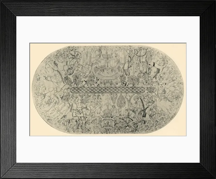 Framed Print : Painting on the Ceiling of the Hall of Justice, No. 1, 1907. Creator: Unknown Framed Print : Painting on the Ceiling of the Hall of Justice, No. 1, 1907. Creator: Unknown
