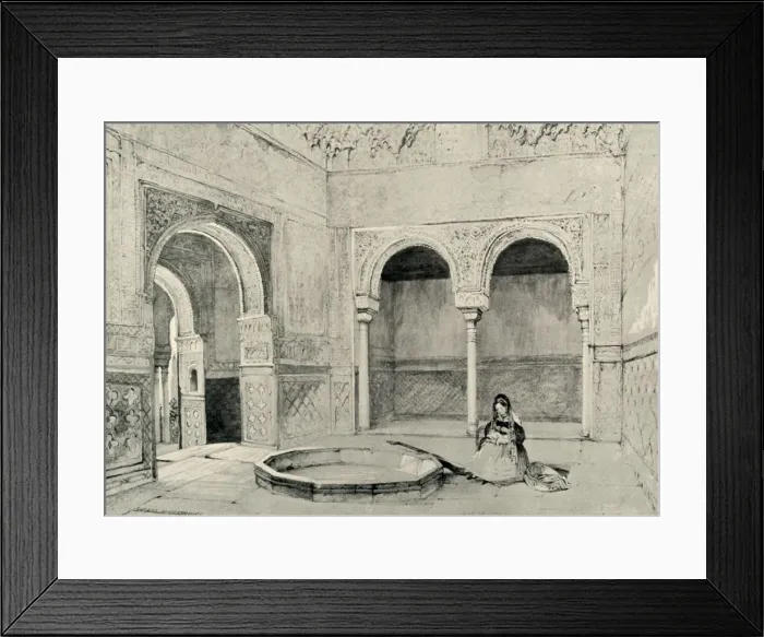 Framed Print : Hall of the Abencerrages, 19th century, (1907). Creator: Unknown Framed Print : Hall of the Abencerrages, 19th century, (1907). Creator: Unknown