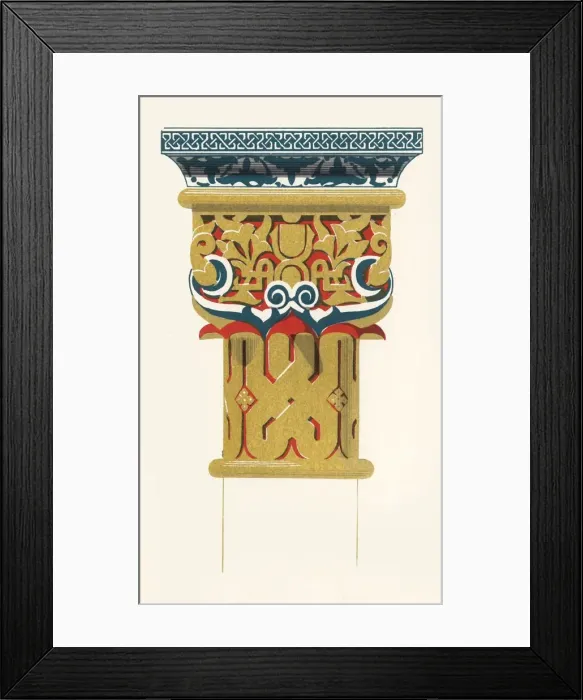 Framed Print : Capital of Columns, Court of the Lions, 1907. Creator: Unknown Framed Print : Capital of Columns, Court of the Lions, 1907. Creator: Unknown