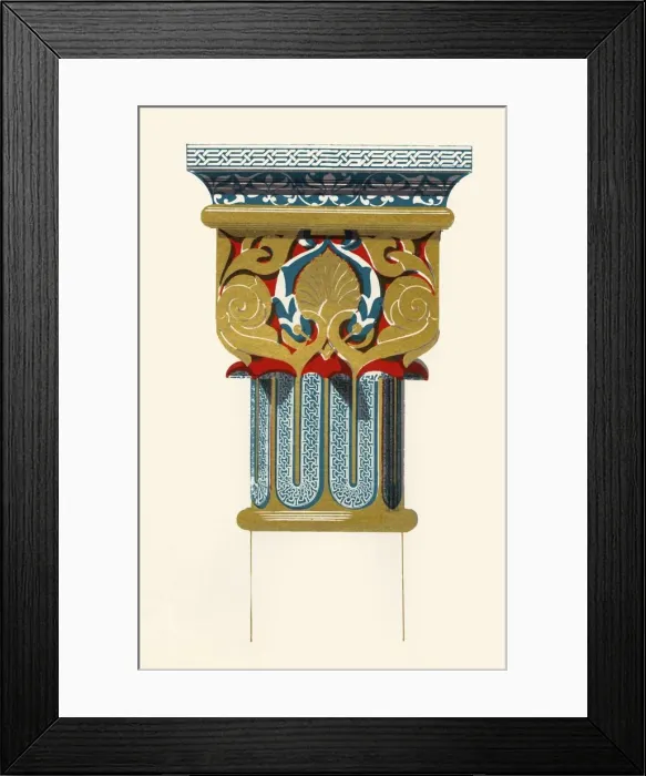 Framed Print : Capital of Columns, Court of the Lions, 1907. Creator: Unknown Framed Print : Capital of Columns, Court of the Lions, 1907. Creator: Unknown