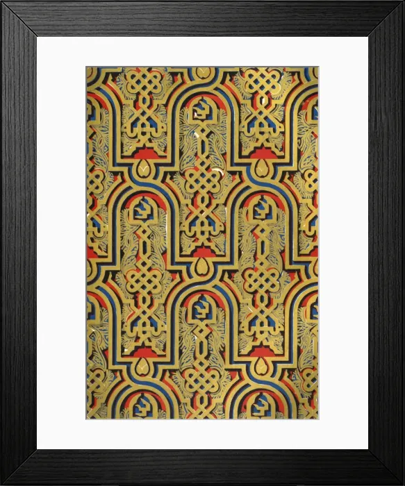 Framed Print : Ornaments on panels, Hall of Ambassadors, 1907. Creator: Unknown Framed Print : Ornaments on panels, Hall of Ambassadors, 1907. Creator: Unknown