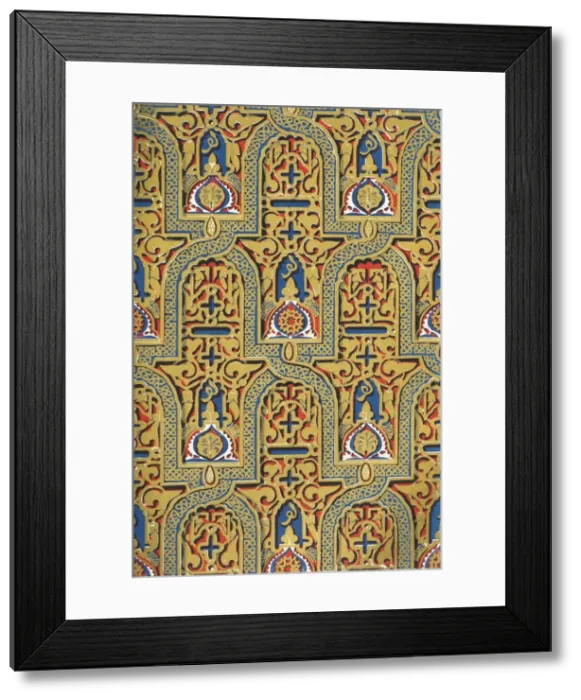 Framed Print : Ornaments on panels, Hall of Ambassadors, 1907. Creator: Unknown Framed Print : Ornaments on panels, Hall of Ambassadors, 1907. Creator: Unknown