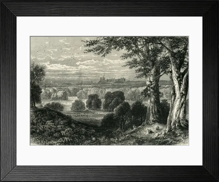 Framed Print : The Castle, from Bishopsgate, c1870 Framed Print : The Castle, from Bishopsgate, c1870