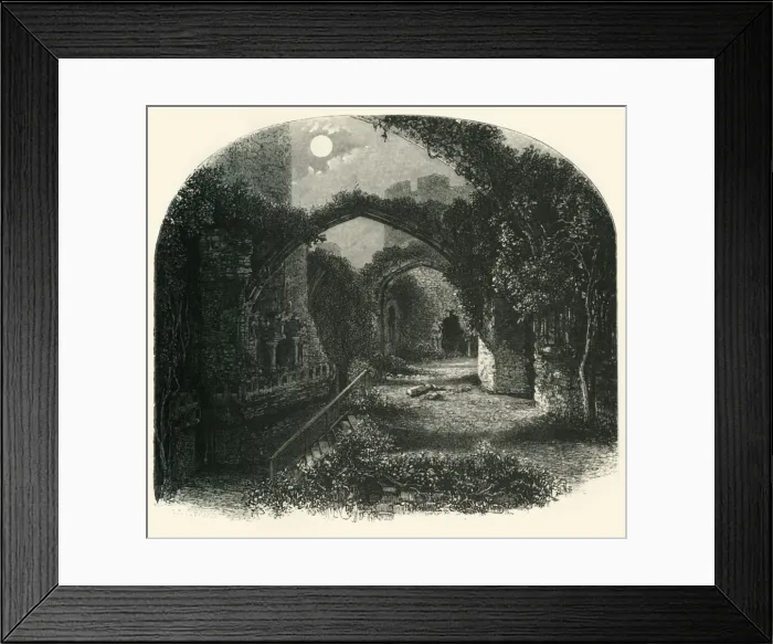 Framed Print : The Banqueting Hall, Conway Castle, c1870 Framed Print : The Banqueting Hall, Conway Castle, c1870