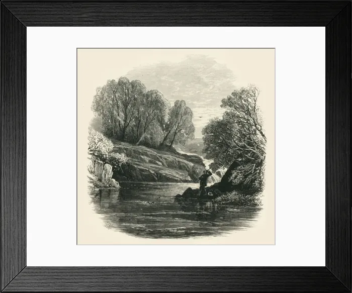 Framed Print : Pool on the Llugwy, c1870