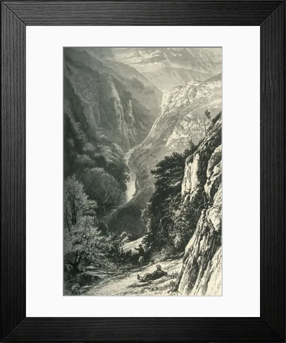 Framed Print : In Dove Dale, c1870 Framed Print : In Dove Dale, c1870