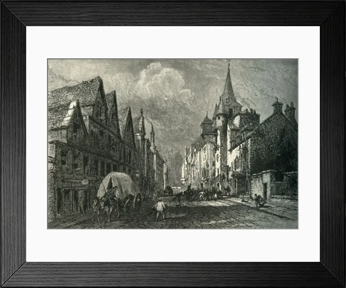 Framed Print : The Canongate Tolbooth, c1870 Framed Print : The Canongate Tolbooth, c1870