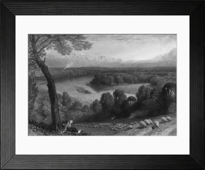 Framed Print : The Thames from Richmond Hill, c1870 Framed Print : The Thames from Richmond Hill, c1870
