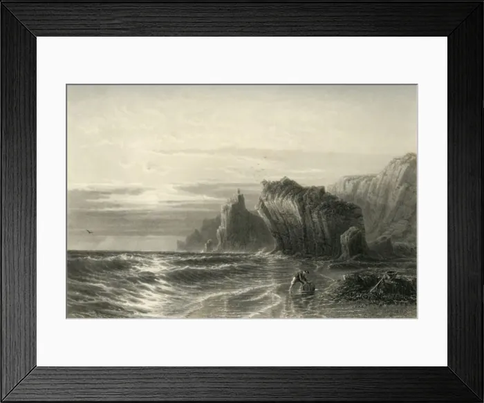 Framed Print : Kynance Rocks, Cornwall, c1870 Framed Print : Kynance Rocks, Cornwall, c1870