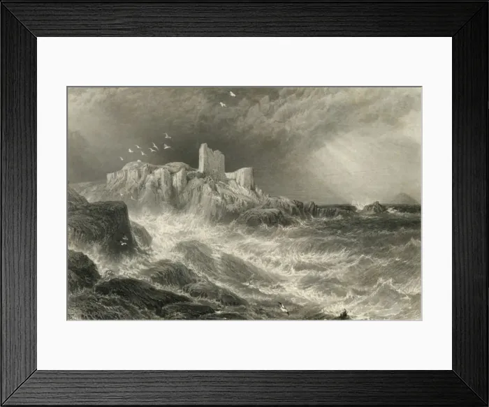 Framed Print : Turnbury Castle, c1870 Framed Print : Turnbury Castle, c1870