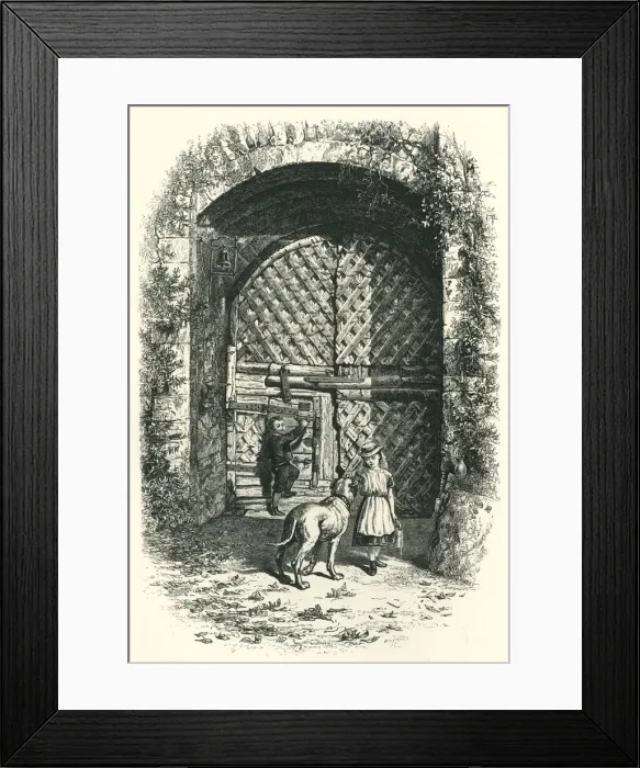 Framed Print : Gate at Chepstow, c1870