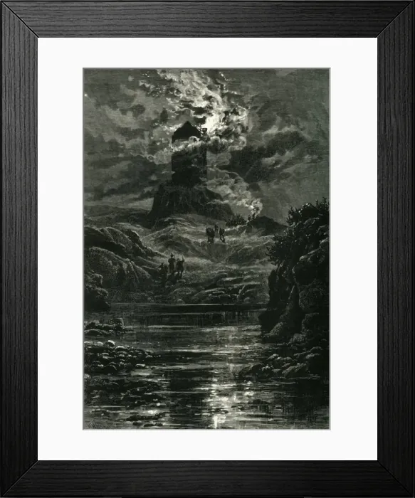 Framed Print : Smailholm Tower, c1870