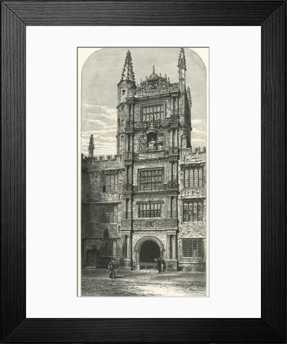 Framed Print : Tower in the Schools Quadrangle, c1870 Framed Print : Tower in the Schools Quadrangle, c1870