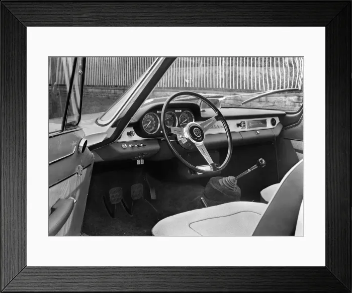 Framed Print : 1961 Alfa Romeo 2000 Sprint dashboard. Creator: Unknown Framed Print : 1961 Alfa Romeo 2000 Sprint dashboard. Creator: Unknown