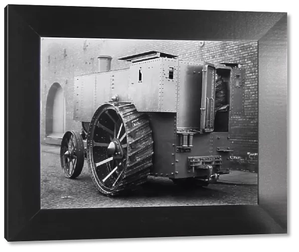 Fowler armoured traction engine. Creator: Unknown