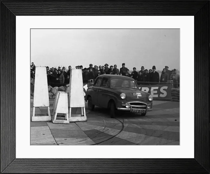 Framed Print : Standard 10, Jimmy Ray, winner of 1955 R. A. C. Rally. Creator: Unknown Framed Print : Standard 10, Jimmy Ray, winner of 1955 R. A. C. Rally. Creator: Unknown