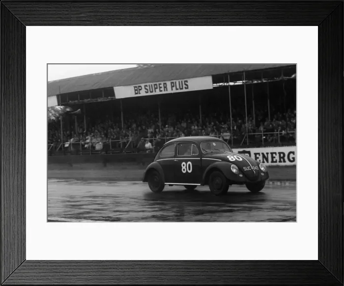 Framed Print : Volkswagen Beetle, M. J. Griffin, Goodwood Members Meeting 1959. Creator: Unknown Framed Print : Volkswagen Beetle, M. J. Griffin, Goodwood Members Meeting 1959. Creator: Unknown