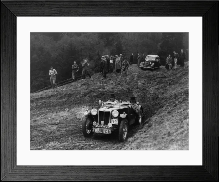 Framed Print : 1938 MG TA Midget, Langley on a trial. Creator: Unknown Framed Print : 1938 MG TA Midget, Langley on a trial. Creator: Unknown