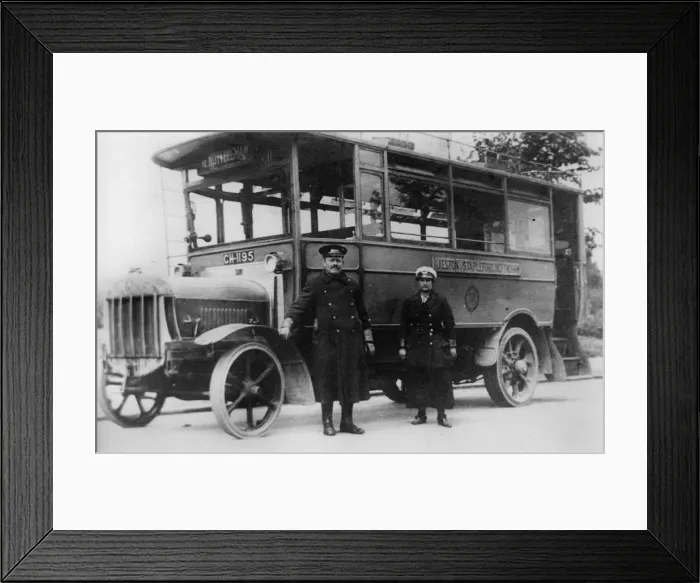 Framed Print : Tilling - Stevens TS3 petrol electric omnibus. Creator: Unknown Framed Print : Tilling - Stevens TS3 petrol electric omnibus. Creator: Unknown