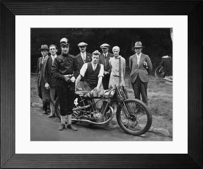 Framed Print : Brough Superior, Le Vack, Montlhery 1924. Creator: Unknown Framed Print : Brough Superior, Le Vack, Montlhery 1924. Creator: Unknown