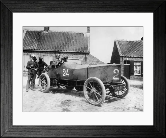 Framed Print : Gobron Brillie, Rigolly at Ostend Speed Trials 1904. Creator: Unknown Framed Print : Gobron Brillie, Rigolly at Ostend Speed Trials 1904. Creator: Unknown