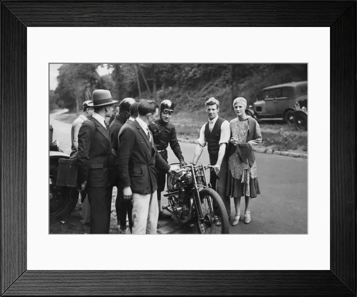 Framed Print : Brough Superior, Le Vack, Montlhery 1924. Creator: Unknown Framed Print : Brough Superior, Le Vack, Montlhery 1924. Creator: Unknown