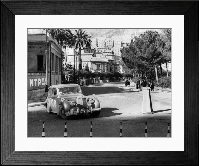 Framed Print : Alvis TC21, 1955 Monte Carlo Rally. Creator: Unknown Framed Print : Alvis TC21, 1955 Monte Carlo Rally. Creator: Unknown