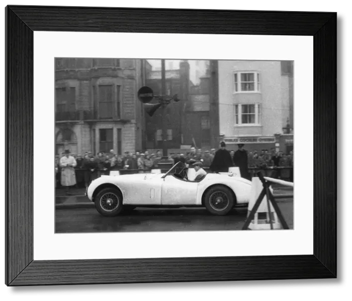 Framed Print : Jaguar XK120, Ian Appleyard. 1953 R. A. C. Rally. Creator: Unknown Framed Print : Jaguar XK120, Ian Appleyard. 1953 R. A. C. Rally. Creator: Unknown
